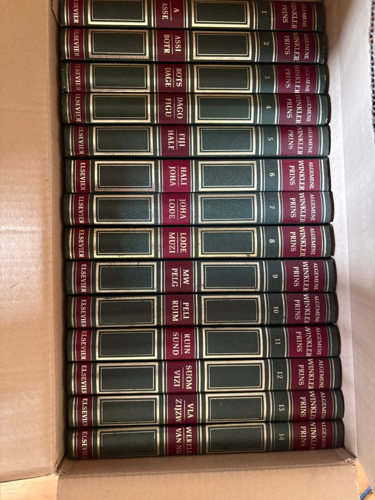 Algemene Winkler Prins encyclopedie 14 delig, Ophalen, Zo goed als nieuw