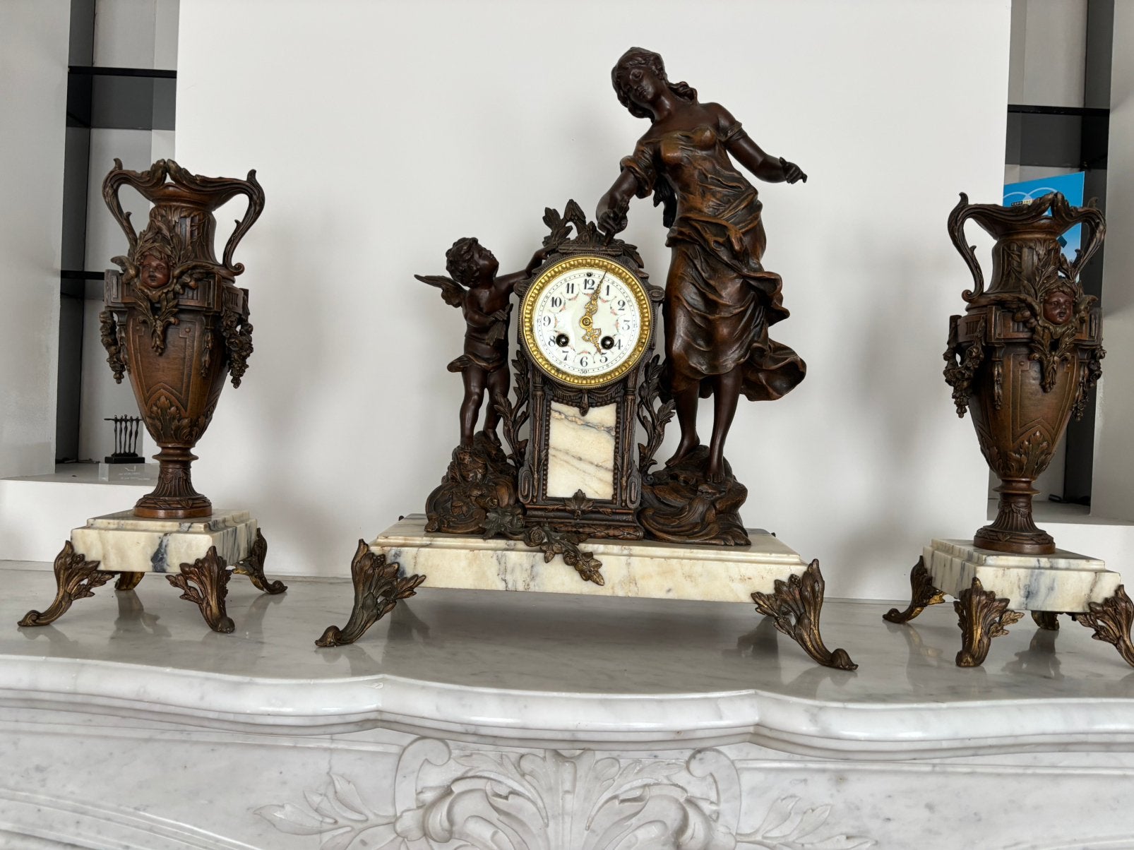 Schouwgarnituur, Antiek en Kunst, Ophalen