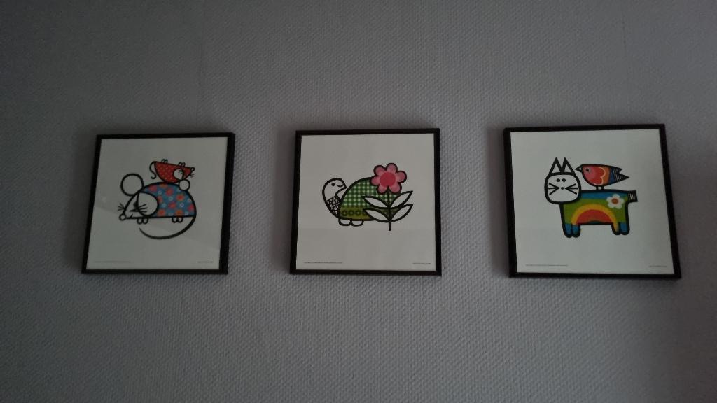 3 kaders met poster, Ophalen, Zo goed als nieuw