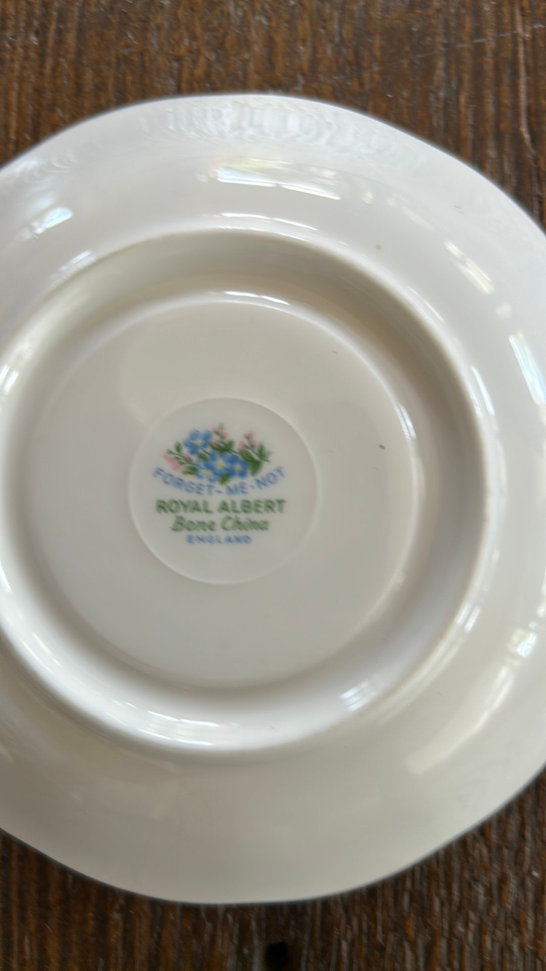 Royal Albert Forget-Me-Not kop & schotel, Ophalen