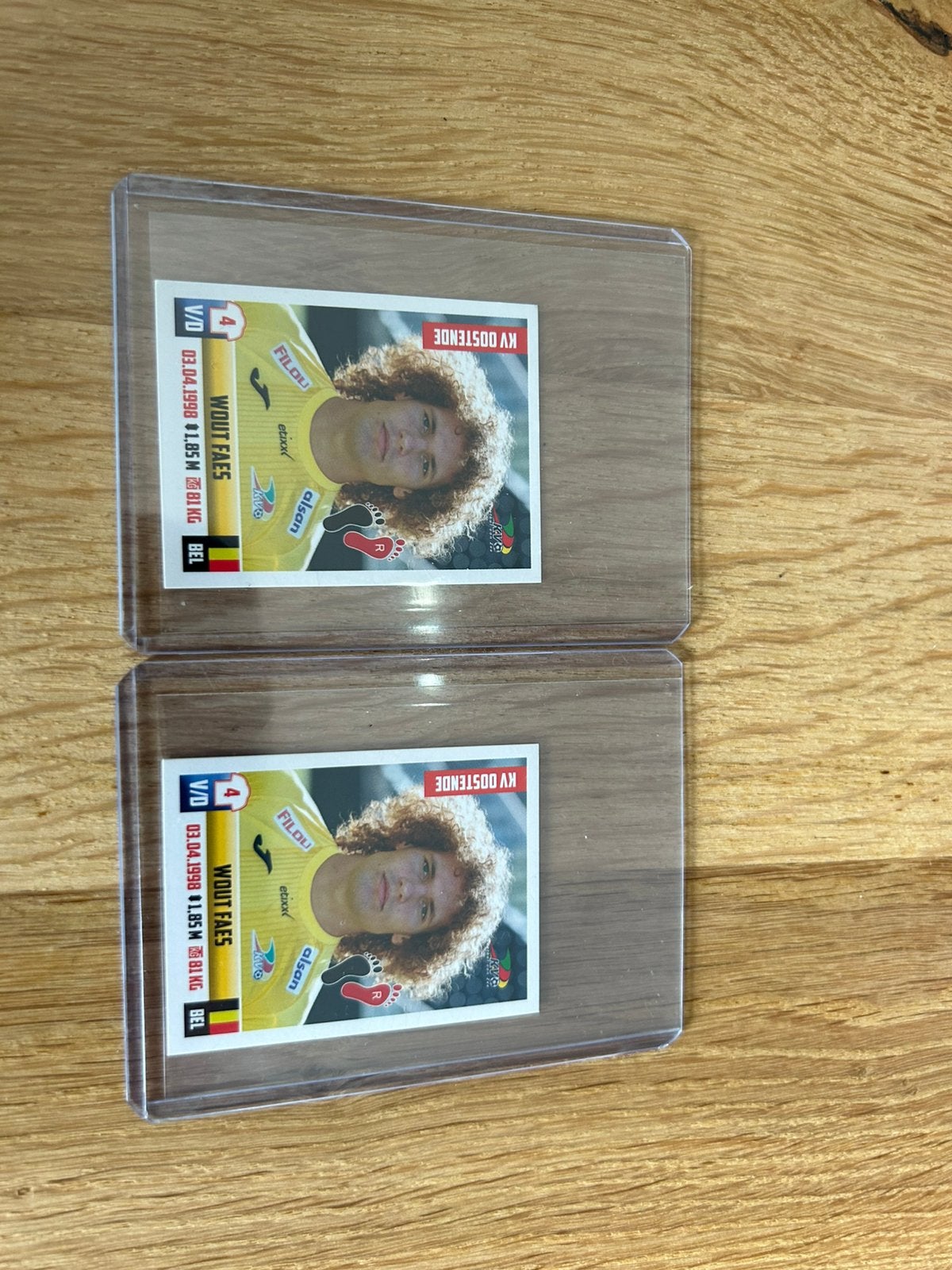 Panini stickers Wout Faes, Ophalen, Zo goed als nieuw