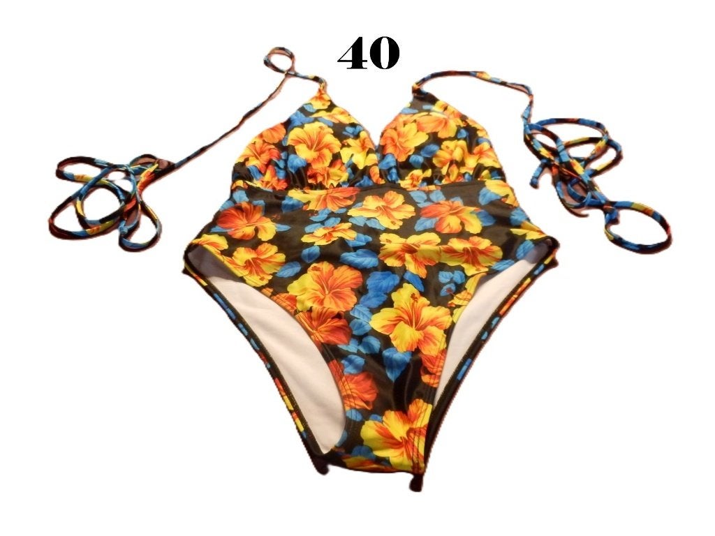 (79)- maillot femme t.L noir coloré, Enlèvement ou Envoi, Comme neuf, Noir, Maillot de bain