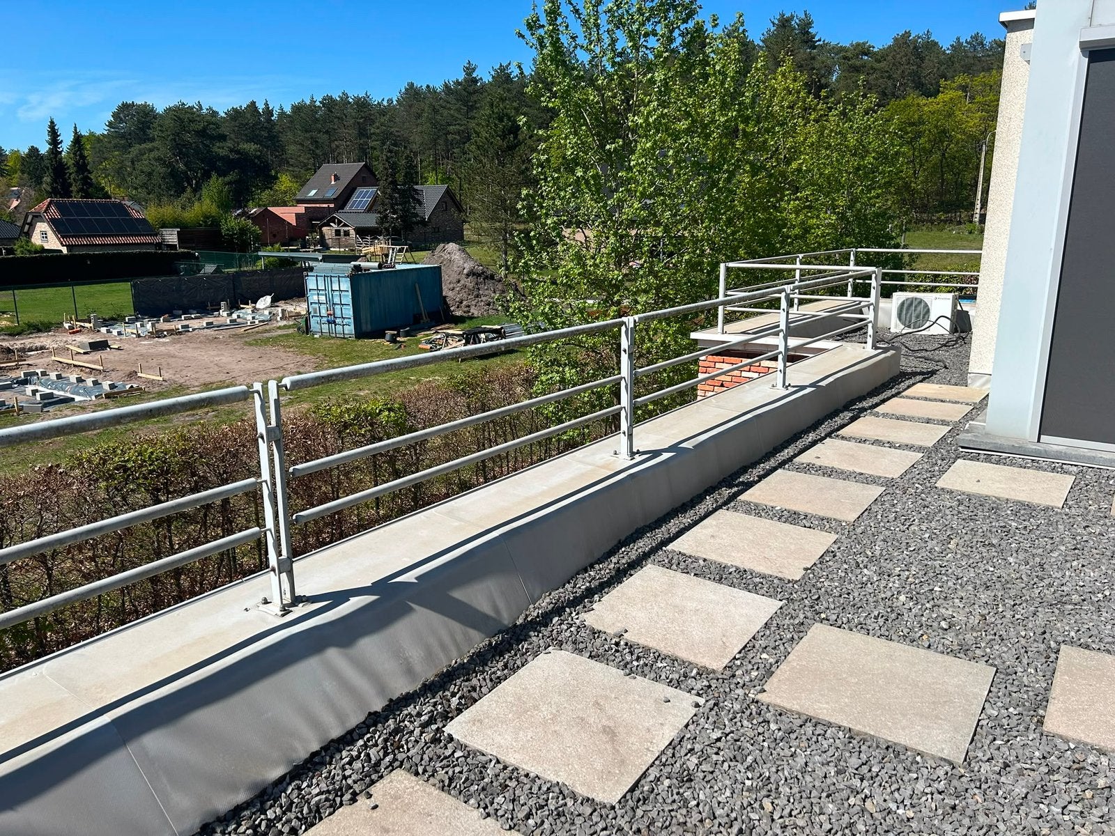 Balustrade ral 9006, Jardin & Terrasse, Palissades, Enlèvement, Comme neuf, Autres matériaux