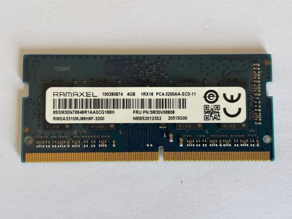 4GB DDR4 Laptop RAM – 3200 MHz – SO-DIMM – Ramaxel, Computers en Software, DDR4, Ophalen of Verzenden, Zo goed als nieuw, Laptop