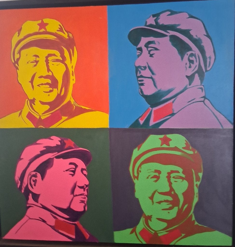 peinture, Antiquités & Art, Art | Peinture | Classique, Portrait ou Personnes, Peinture acrylique, Enlèvement, Encadré