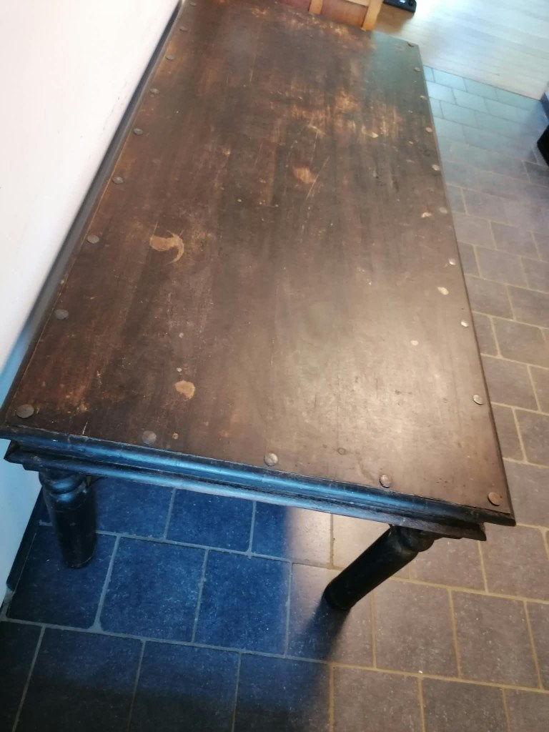 HOUTEN tafel, Huis en Inrichting, Ophalen, 50 tot 100 cm, Zo goed als nieuw, Vijf personen of meer