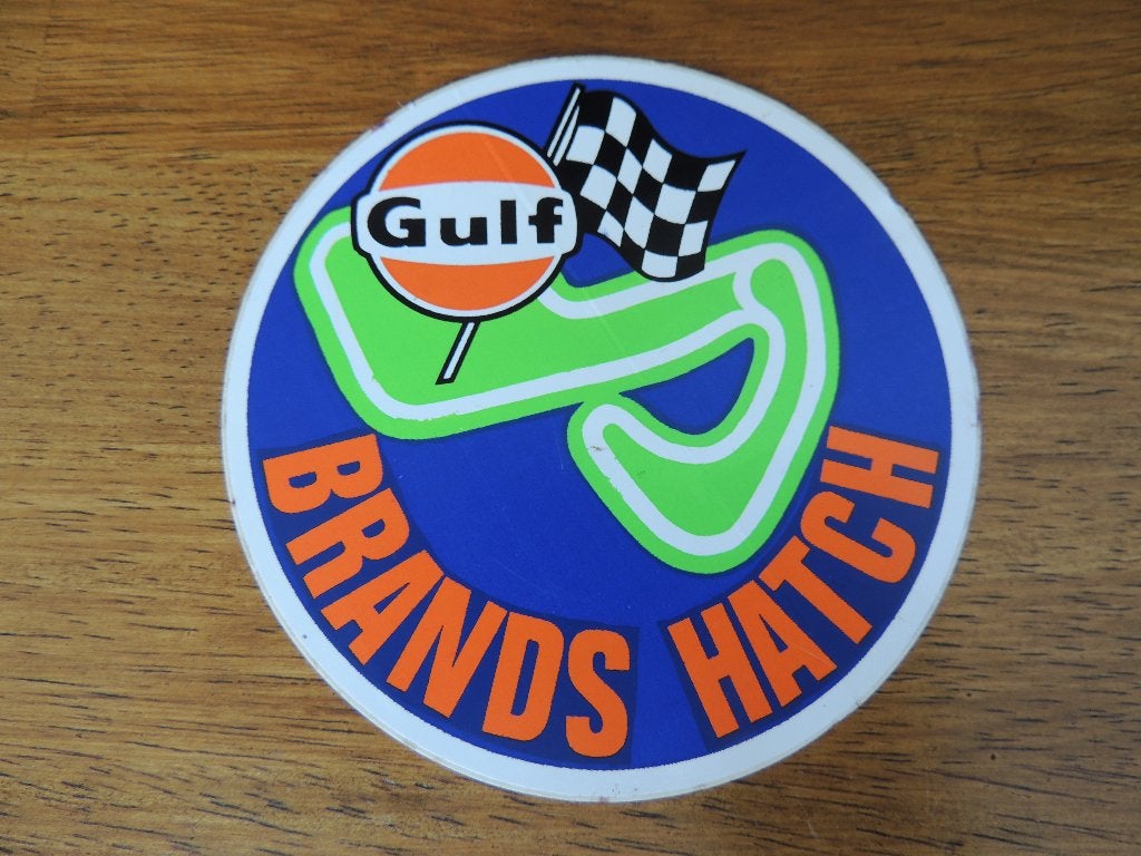 Gulf circuit Brands Hatch sticker, Verzenden, Zo goed als nieuw, Auto of Motor