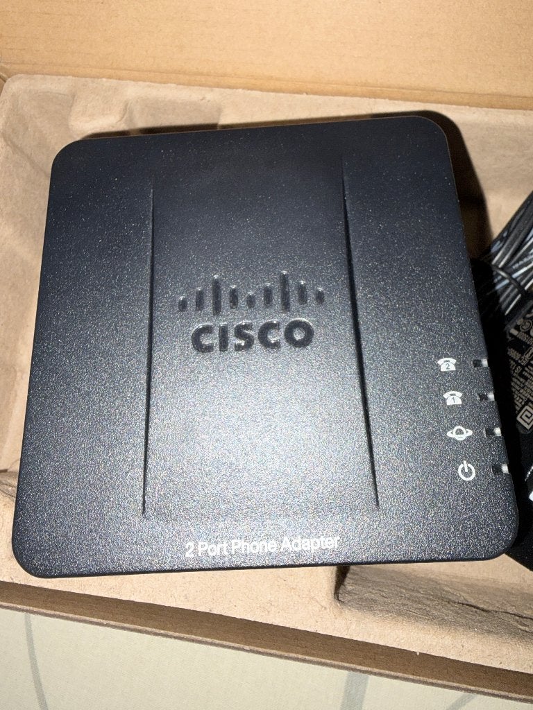 Cisco SPA112 Adaptateur pour téléphone 2 ports, Télécoms, Télématique & VoIP, Enlèvement, Neuf, Accessoires