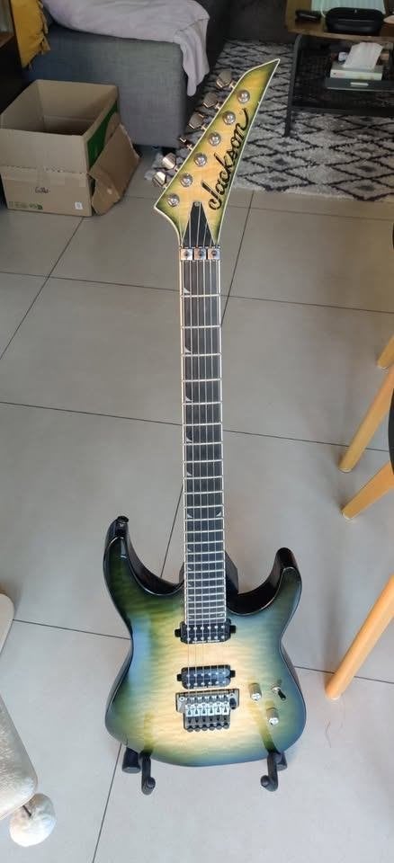 Jackson Pro Series Soloist SL2Q MAH 2017 Alien Burst, Musique & Instruments, Enlèvement, Utilisé, Solid body, Autres marques