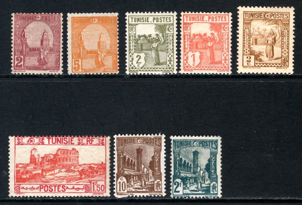 TUNISIE FR. Lot de timbres MH, Envoi, Tunisie, Non oblitéré