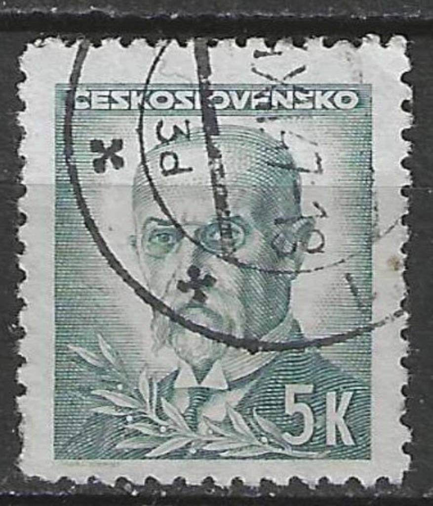 Tsjechoslowakije 1945/1947 - Yvert 413 - Tomas Masaryk  (ST), Verzenden, Gestempeld
