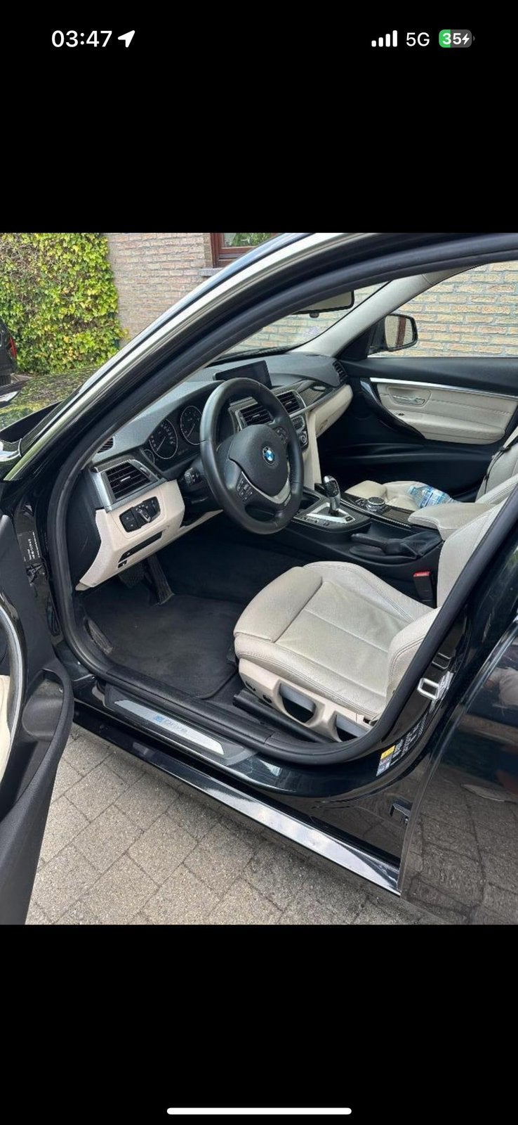 Bmw 330e, Automaat, Beige, Zwart, Berline