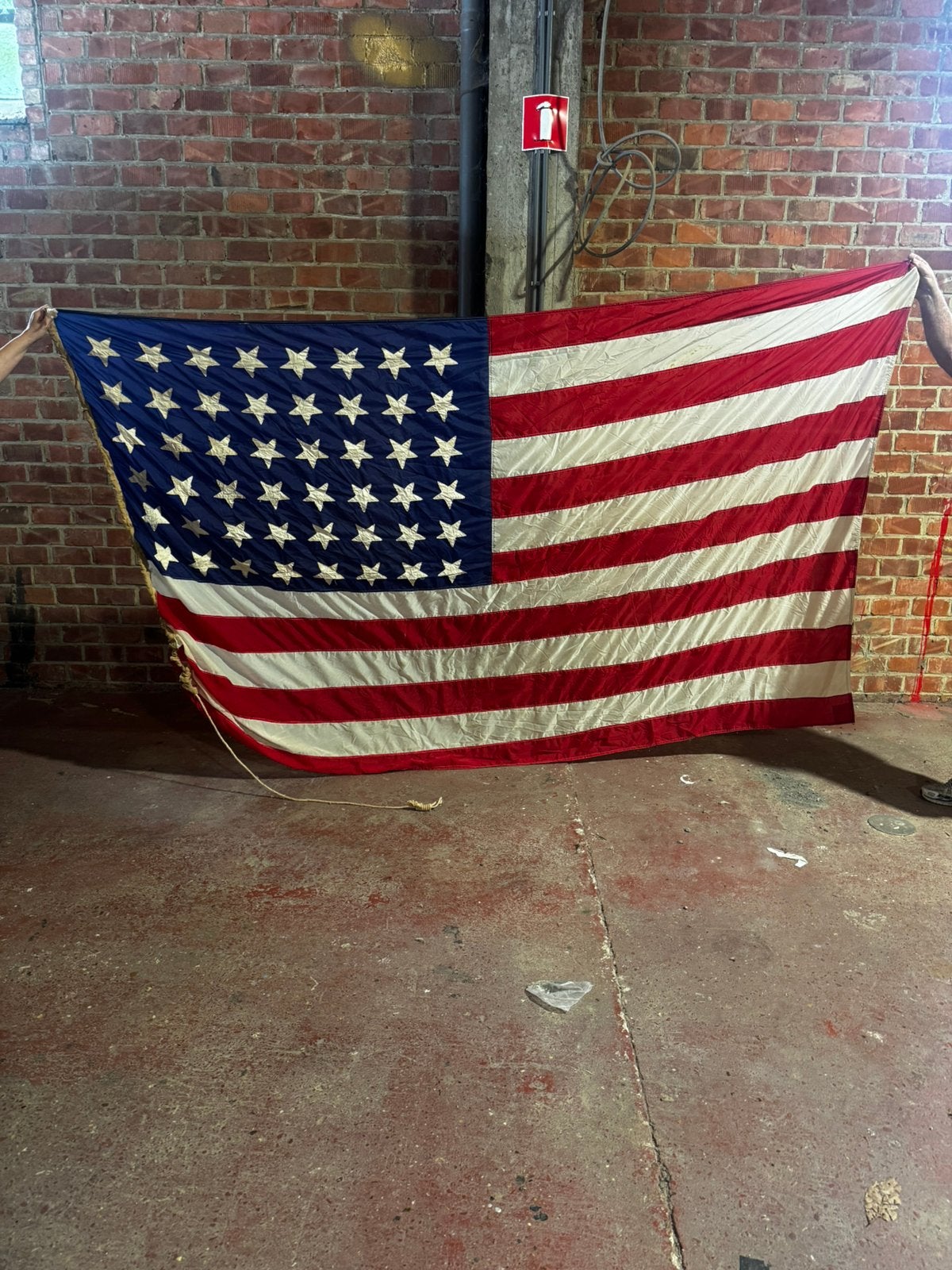 Originele Amerikaanse vlag, Diversen, Vlaggen en Wimpels, Ophalen, Zo goed als nieuw