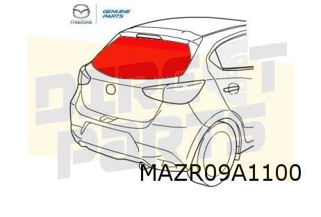 Mazda 2 (4/15-2/20) achterruit (privacy) (RDS & DAB) Origine, Autos : Pièces & Accessoires, Carrosserie & Tôlerie, Neuf, Arrière