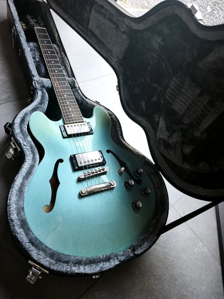 epiphone es339 - Pelham Blue Ltd  Edition, Ophalen of Verzenden, Zo goed als nieuw, Semi-solid body, Epiphone