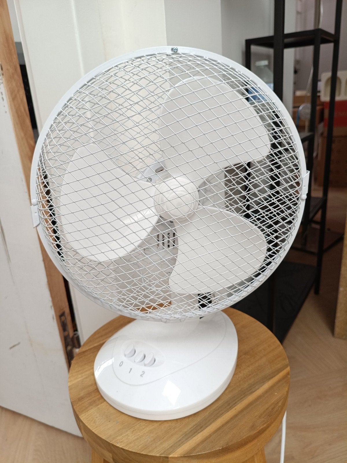 Kleine tafelventilator 23 cm, Electroménager, Ventilateurs, Enlèvement, Comme neuf, Ventilateur de table