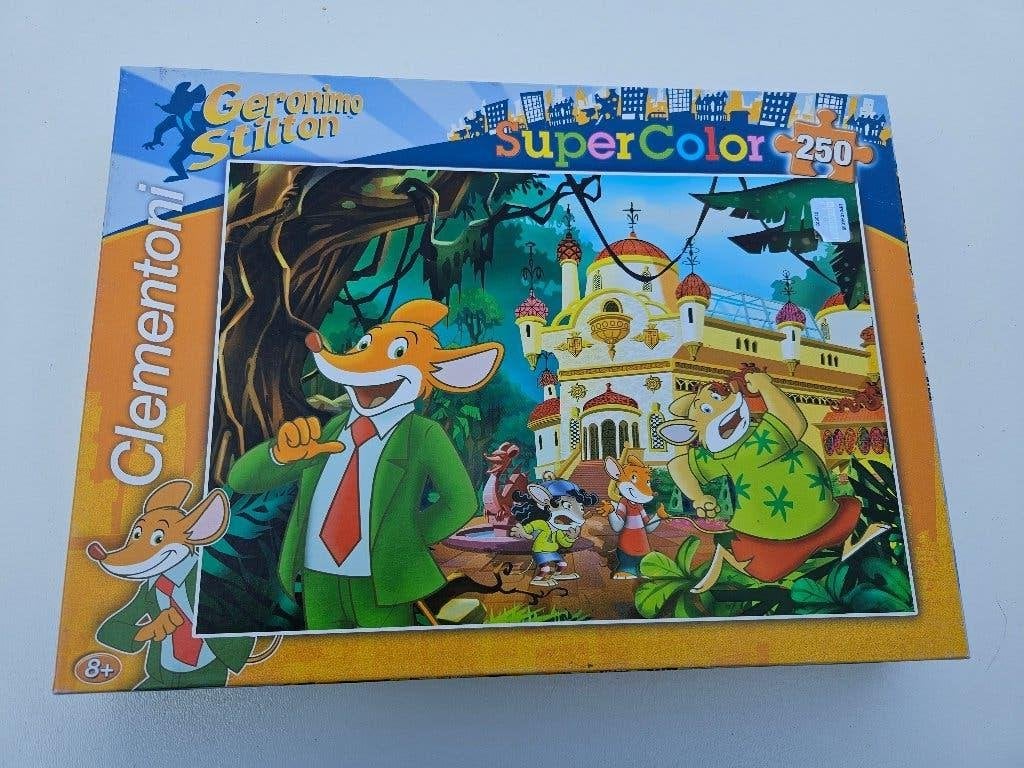 Puzzel Clementoni 250 stukjes Geronimo Stilton, Ophalen of Verzenden, Meer dan 50 stukjes, Gebruikt