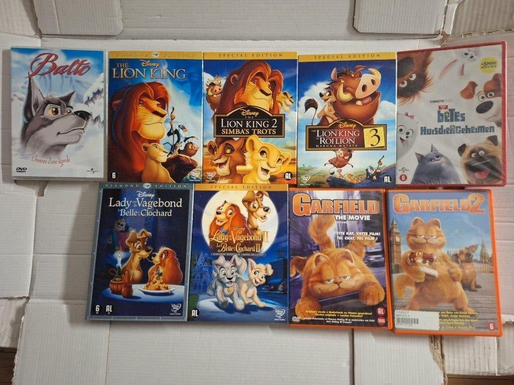 Pakket kinderfilms/animatie, Cd's en Dvd's, Ophalen, Animatie