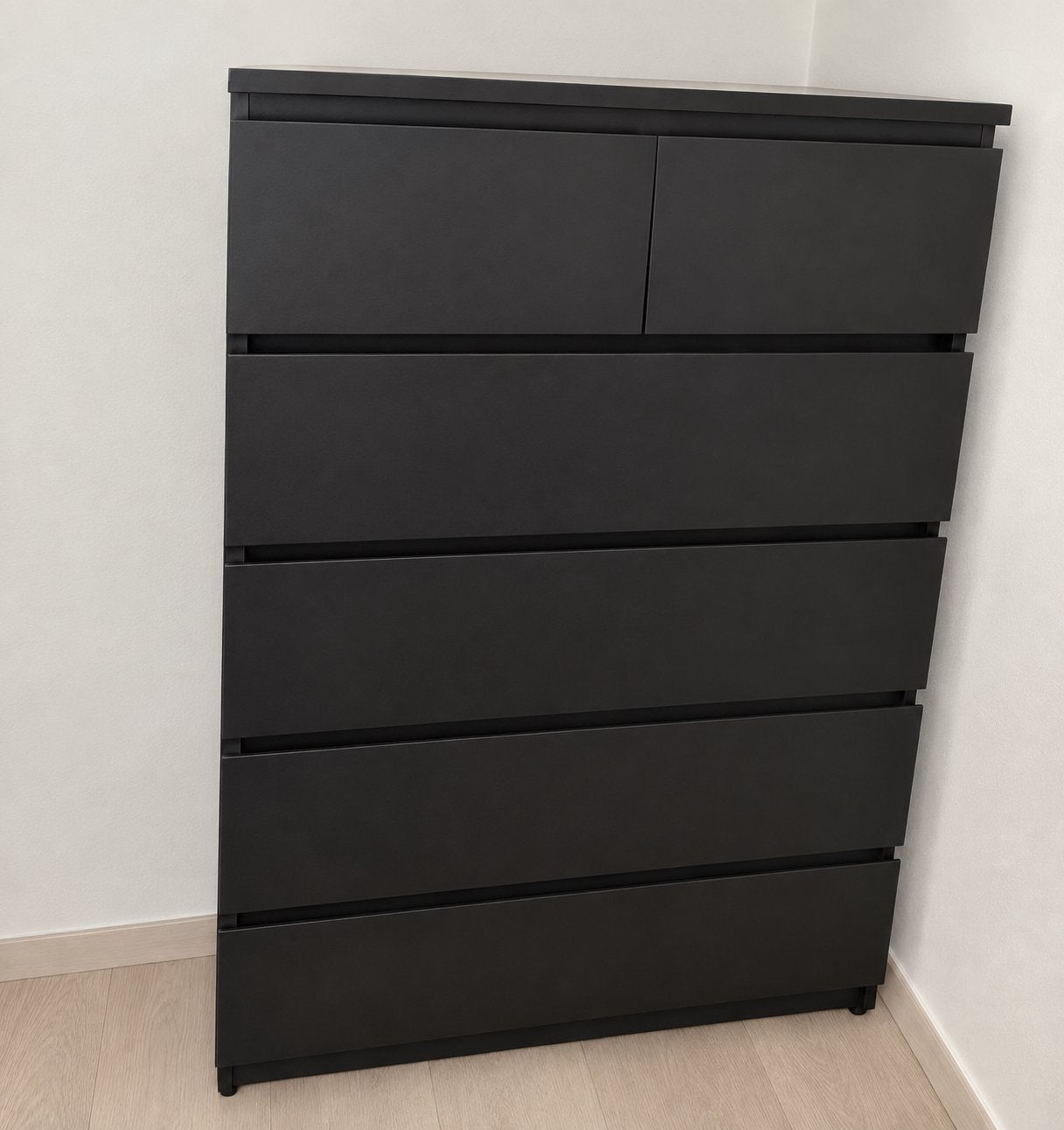 Commode ikea noire, Maison & Meubles, Armoires | Commodes, 25 à 50 cm, 5 tiroirs ou plus, Enlèvement, Utilisé