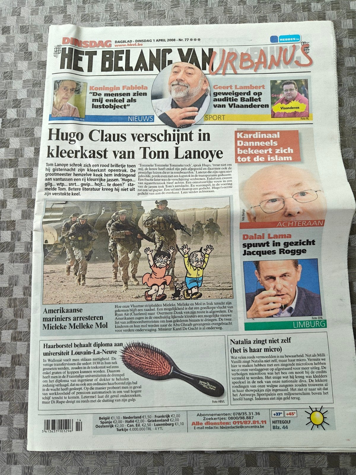 Urbanus hbvl editie 1 april 2008, Enlèvement ou Envoi
