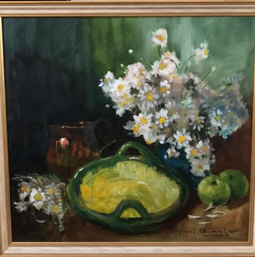 Groot Impressionistisch Schilderij Henri Joseph Pauwels, Antiquités & Art, Art | Peinture | Classique, Enlèvement