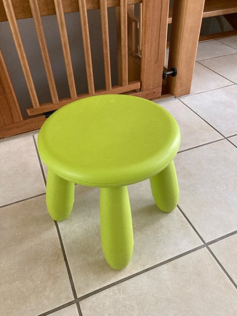 Tabouret Mammut Ikéa (pour enfant) - couleur vert pomme, Enlèvement, Utilisé