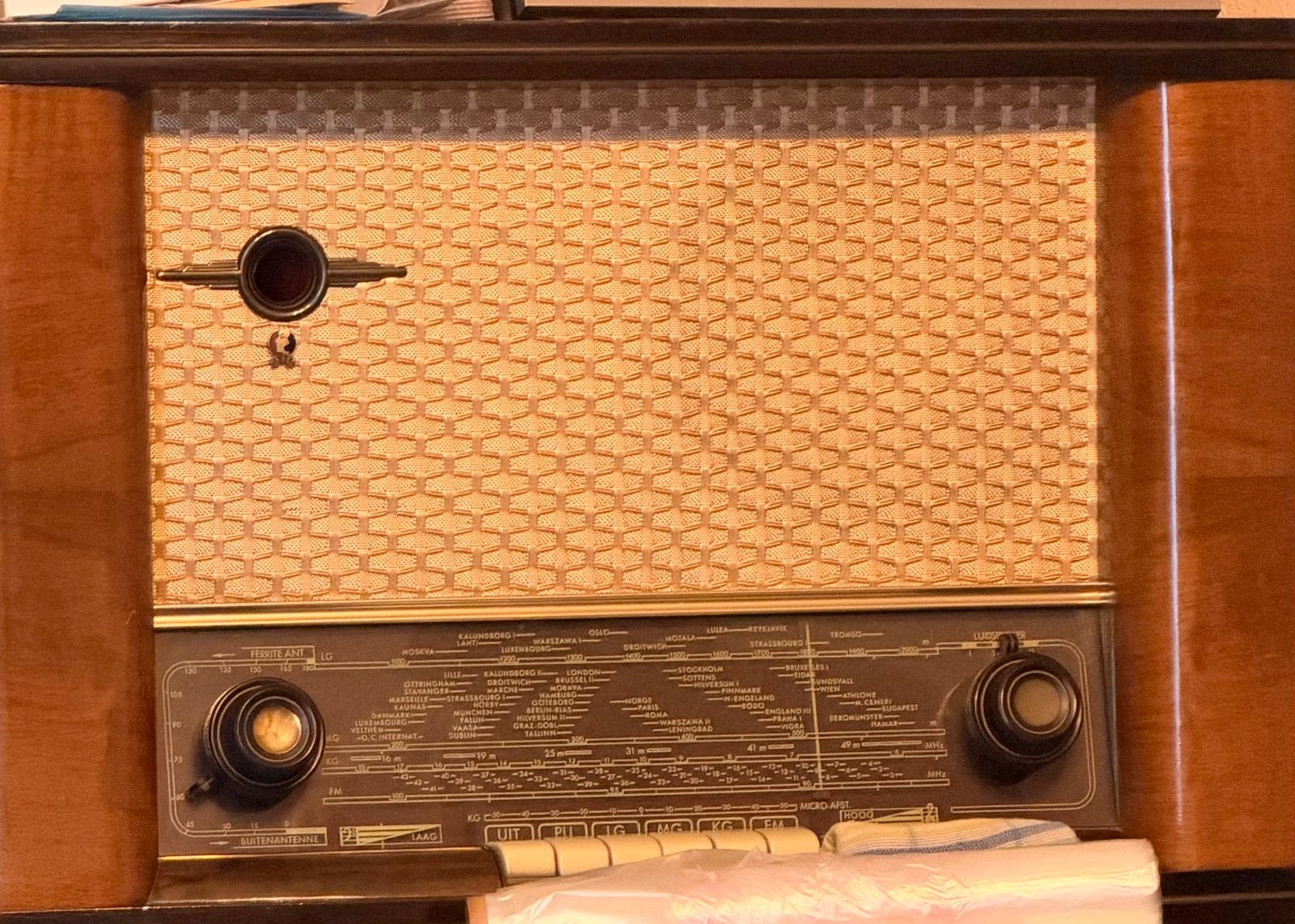 Ancien poste de radio vintage en bois – Décoration rétro, Enlèvement