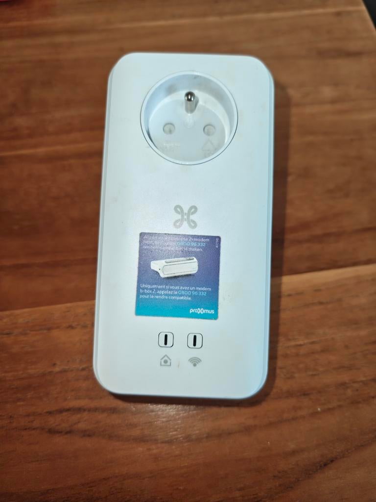 PLC Adapter Wifi extenseur v2, Informatique & Logiciels, Enlèvement, Comme neuf, Proximus