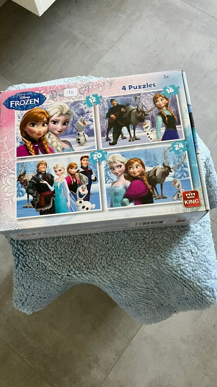 Puzzel Frozen 4 stuks, Ophalen, Gebruikt