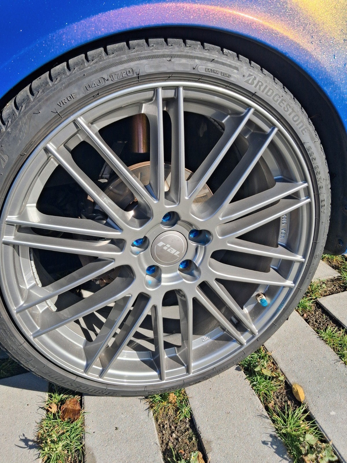 19 inch rial velgen 5x105 (5x100 met adapter), Auto-onderdelen, Gebruikt, Banden en Velgen, 225 mm, Ophalen