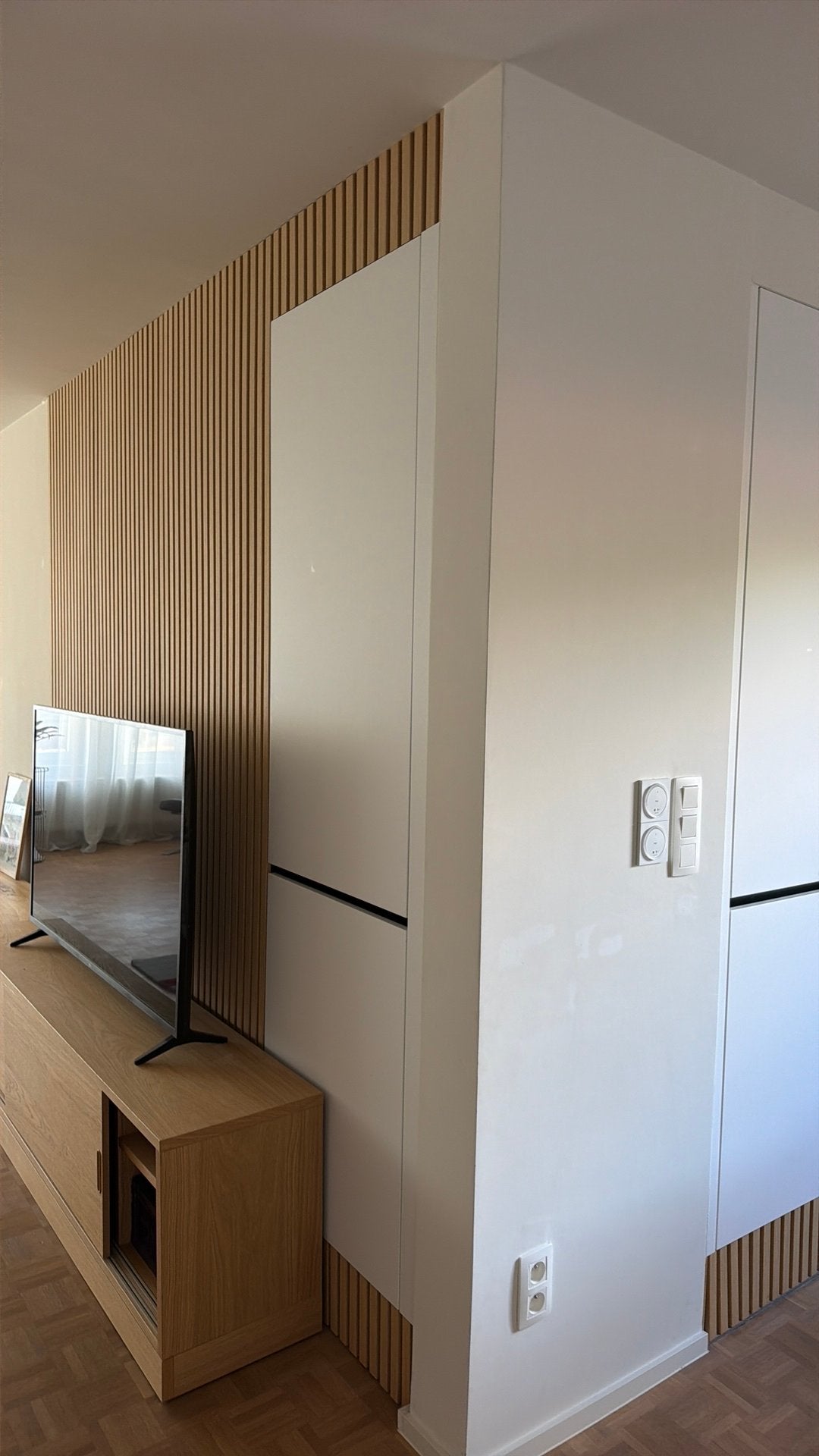 Akoestische wandpanelen (lattenwand), Bricolage & Construction, Bois & Planches, Enlèvement, Comme neuf