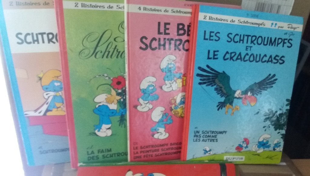 Les Schtroumpfs, lot de 4 tomes -> GRATIS, Livres, Envoi