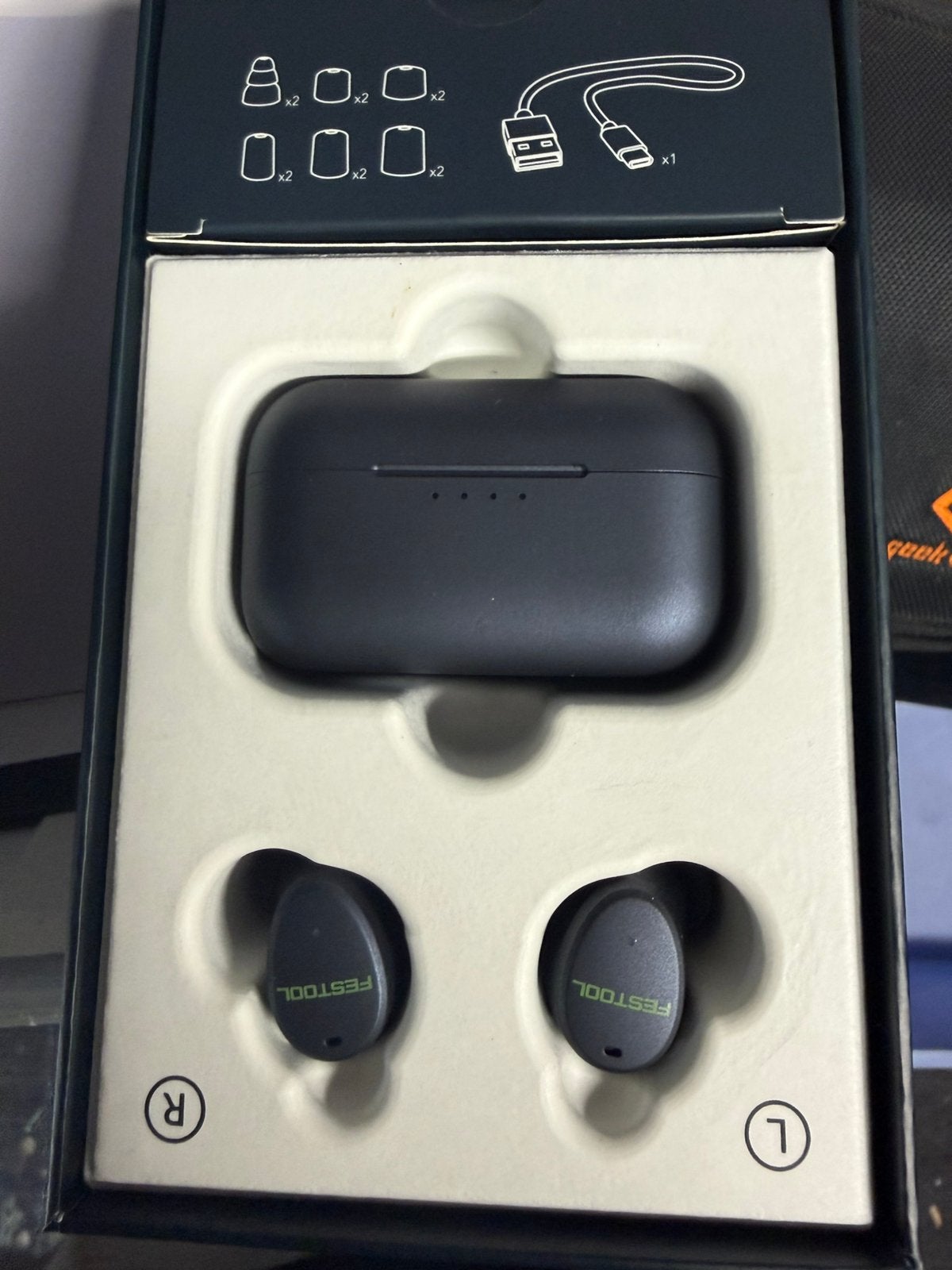 Festool gehoorbescherming. Ghs 25 i, Zwart, In gehoorgang (in-ear), Overige merken, Nieuw