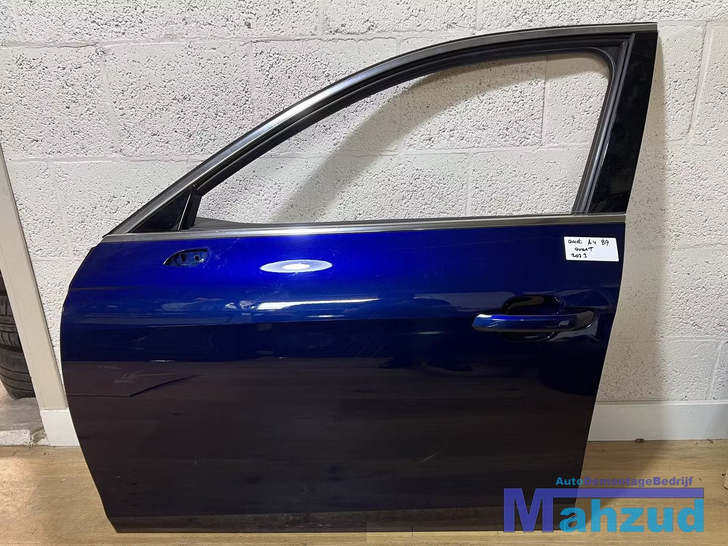 AUDI A4 B9 AVANT blauw links voor deur portier 2020-2024, Gebruikt, Deur, AUDI AG, Voor
