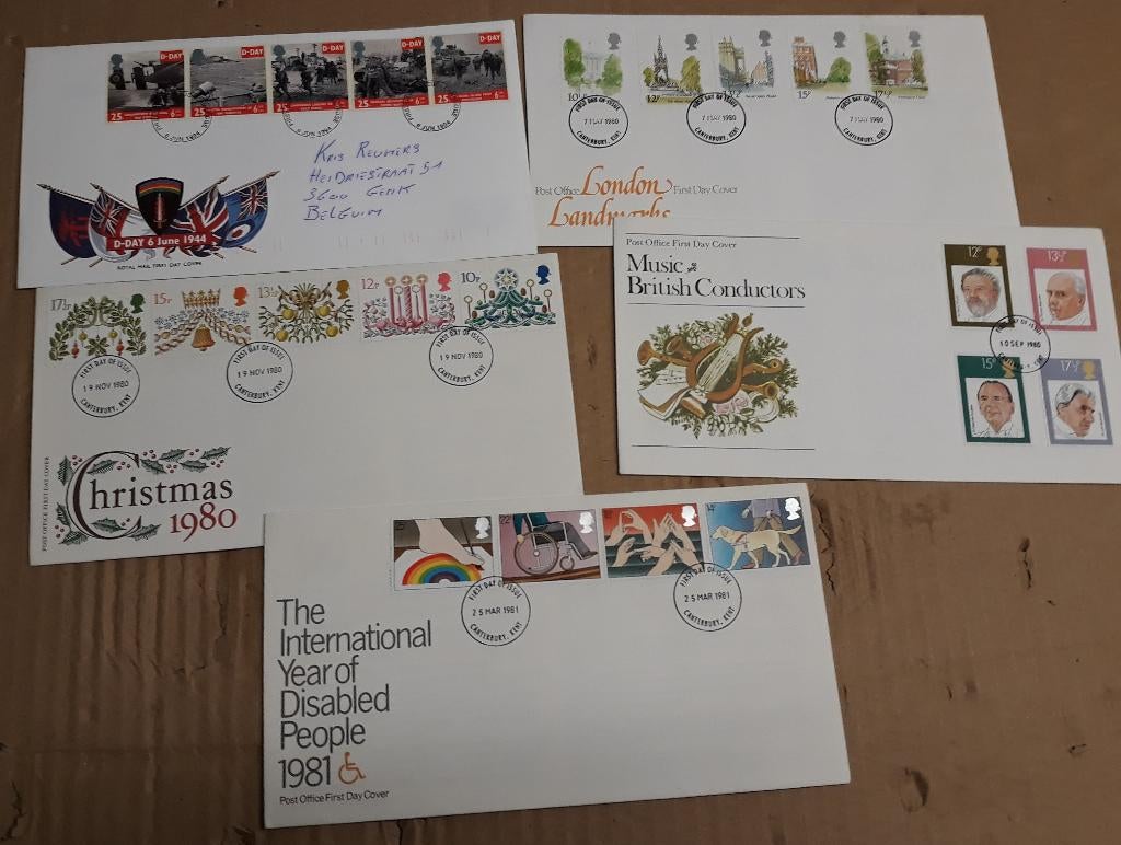 Enveloppes spéciales estampillées du Royaume-Uni, Timbres & Monnaies, Lettres & Enveloppes | Étranger, Enlèvement ou Envoi, Enveloppe