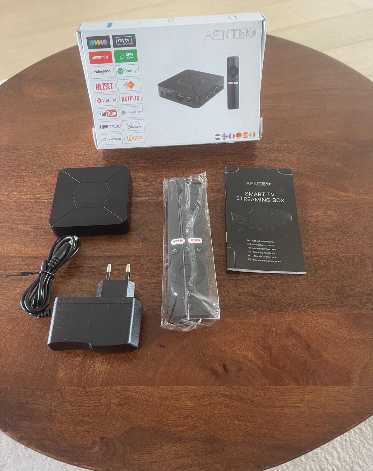 AFINTEK Smart TV Box 4K - Android TV - Nouveau - Garantie, Enlèvement ou Envoi, Neuf, HDMI
