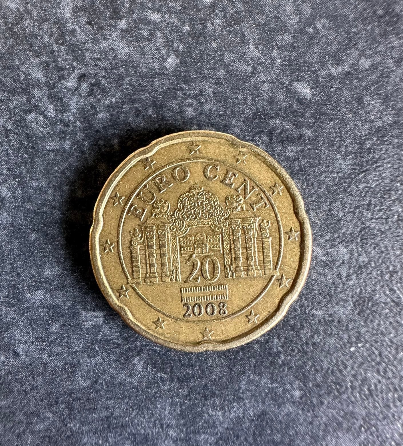 Monnaie Autriche 2008 le Belvédère, Timbres & Monnaies, Monnaies | Europe | Monnaies euro, Enlèvement, Autriche, 20 centimes, Monnaie en vrac