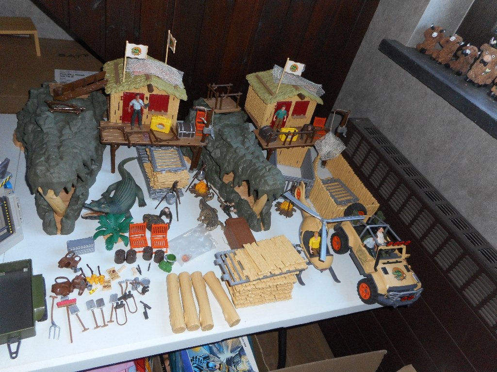 schleich safari krokodillen grot 2x + nog ander, Ophalen of Verzenden, Zo goed als nieuw