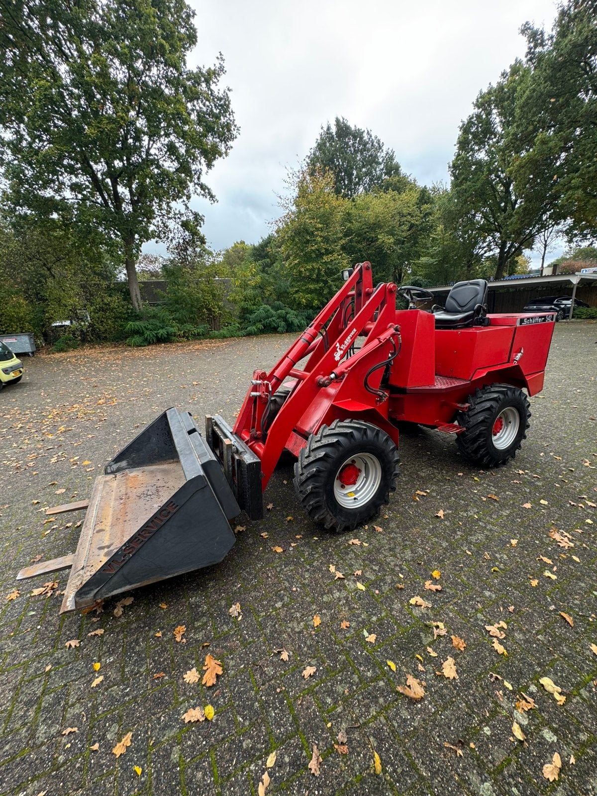 Kniklader schaffer 542 met aanbouwdelen, Ophalen of Verzenden, Wiellader of Shovel