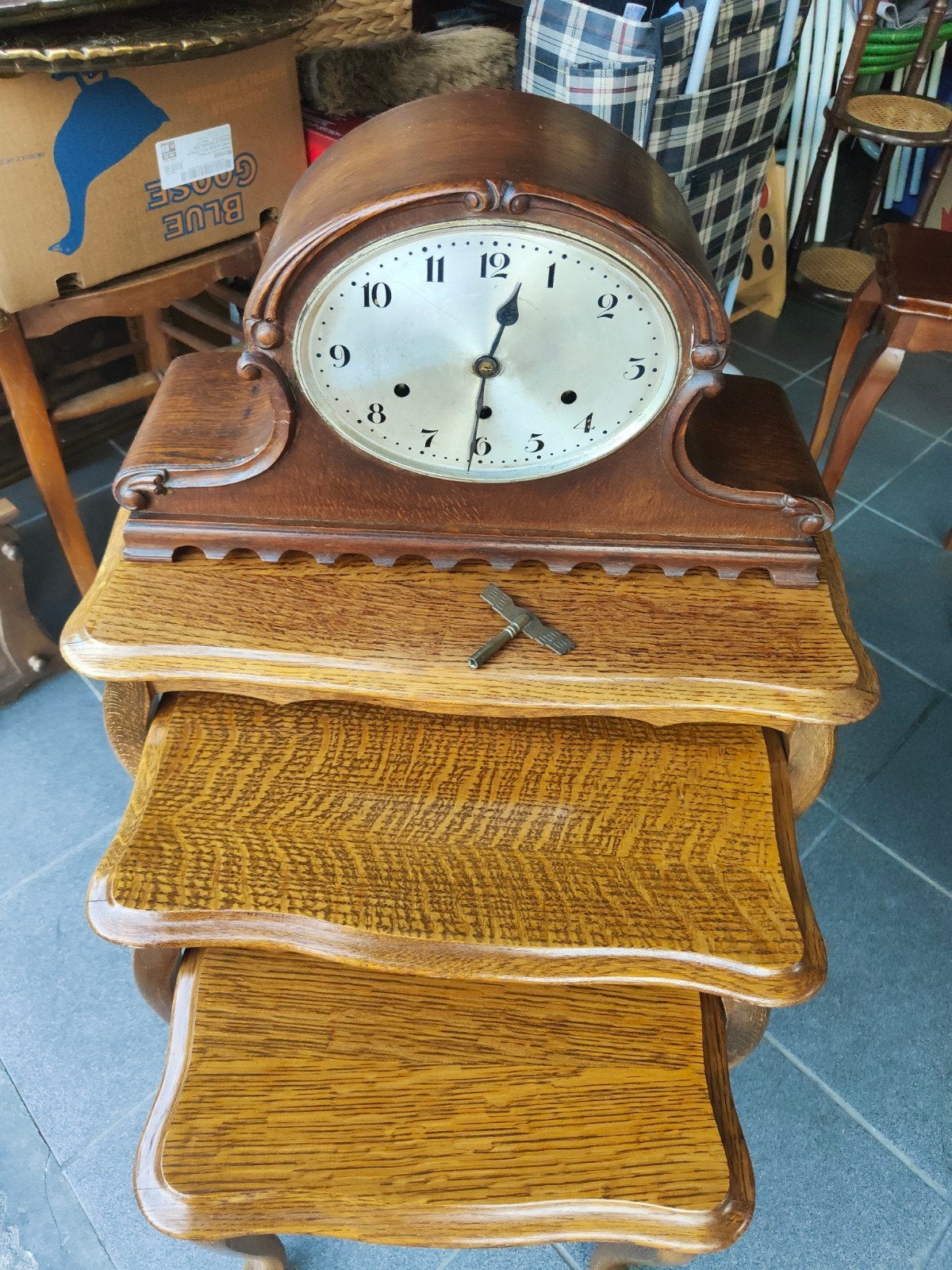 Horloge de cheminée allemande, Antiquités & Art, Enlèvement