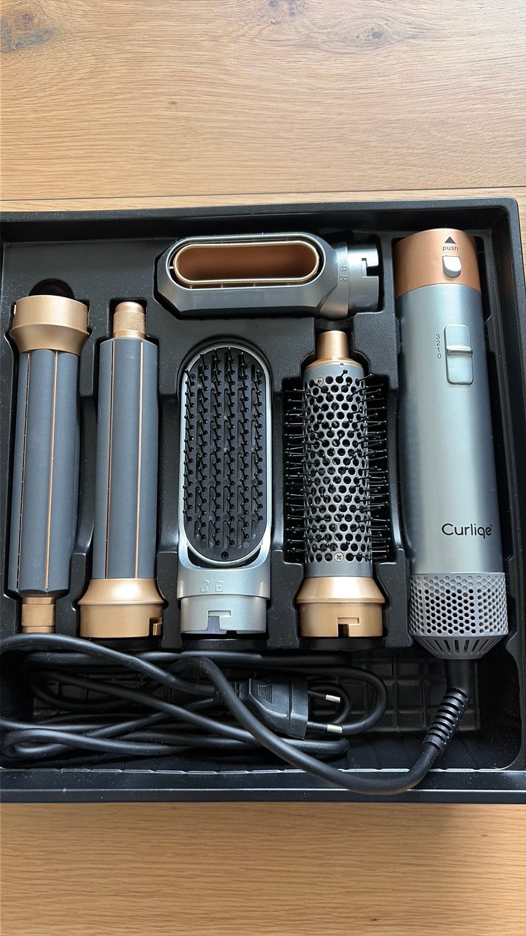 Curliqe Föhnborstel - Airstyler - Krulborstel - Krultangen, Ophalen, Zo goed als nieuw