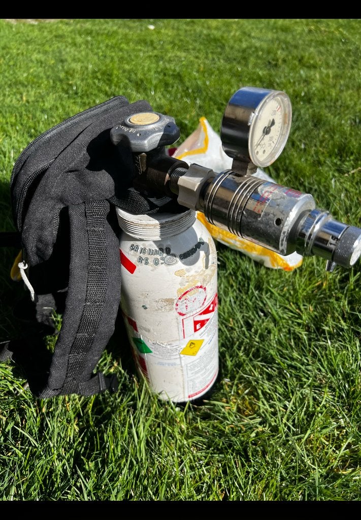 Bouteille oxygène 2 litres, Enlèvement, Utilisé, Bouteille de plongée