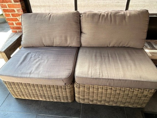 loungeset, Tuin en Terras, Ophalen, 5 zitplaatsen, Kunststof, Gebruikt