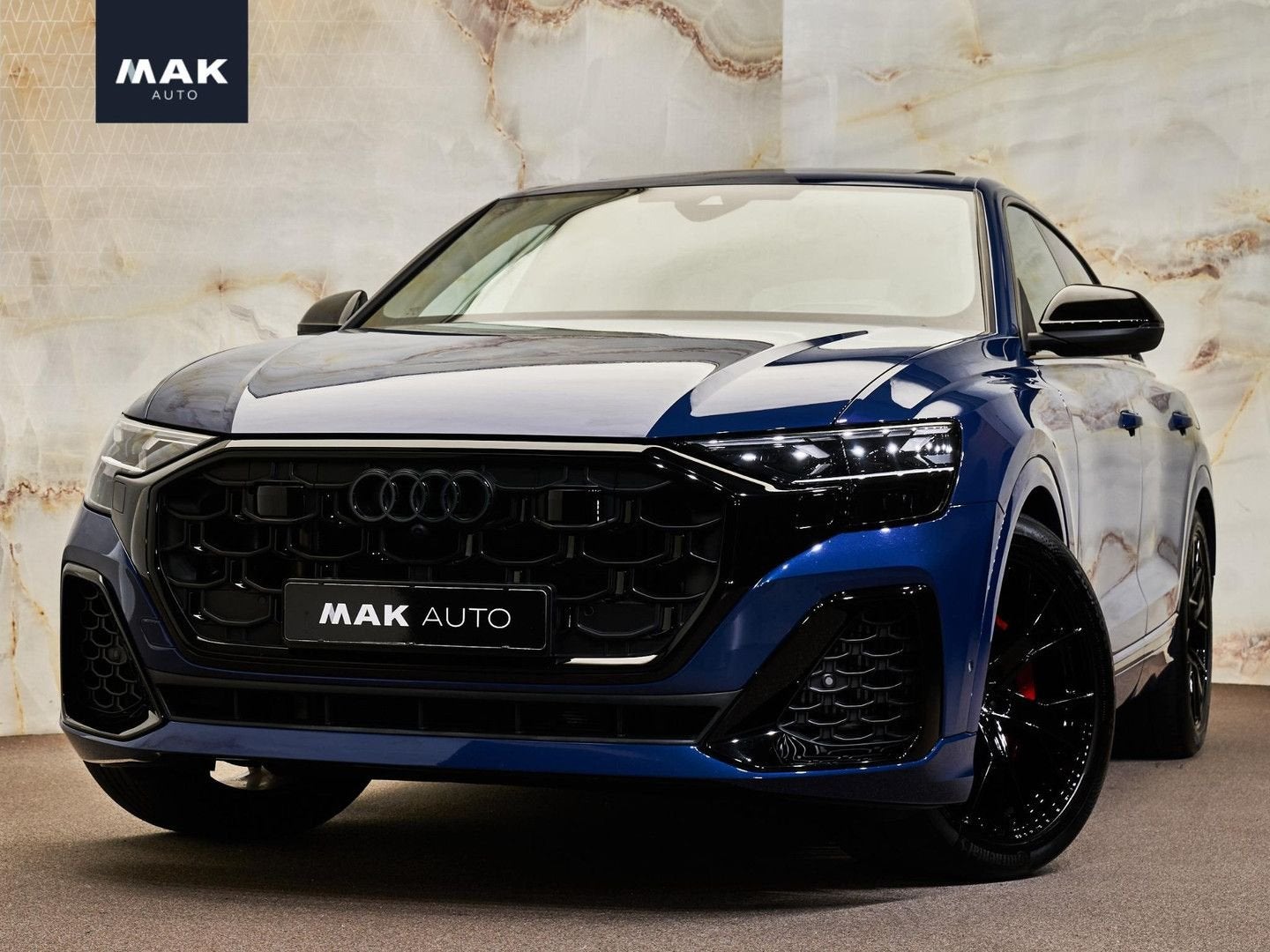 Audi Q8 60 TFSI e Quattro Pro Line S Competition , pano, luc, Auto's, Audi, Zwart, 26 kWh, Bedrijf, Hybride Elektrisch/Benzine