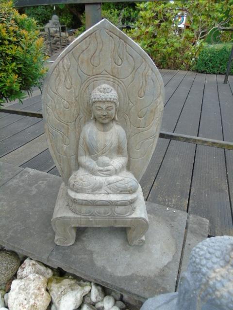statue bouddha en pierre bleu taillé dans la masse !, Jardin & Terrasse, Enlèvement, Neuf, Pierre, Bouddha