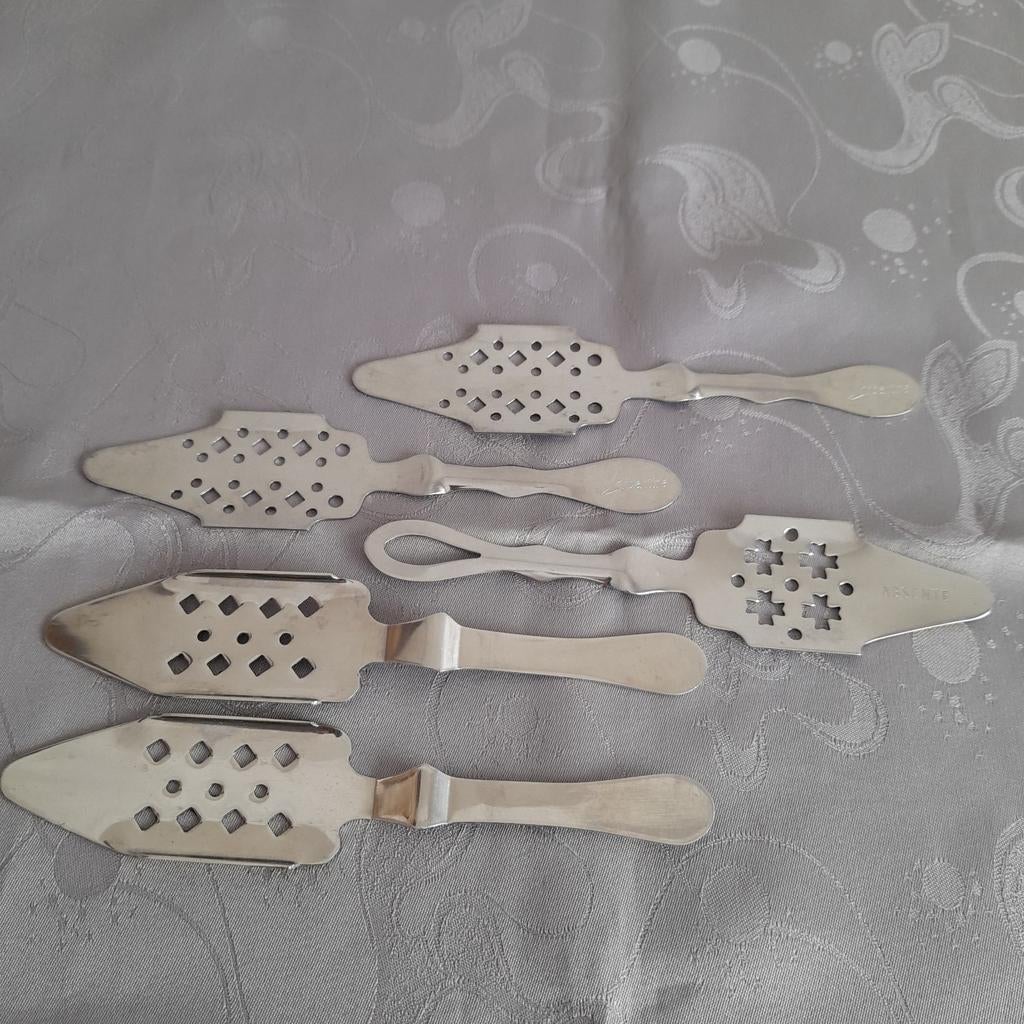 Set van 5 Absint lepeltjes .  ( lot ), Ophalen of Verzenden