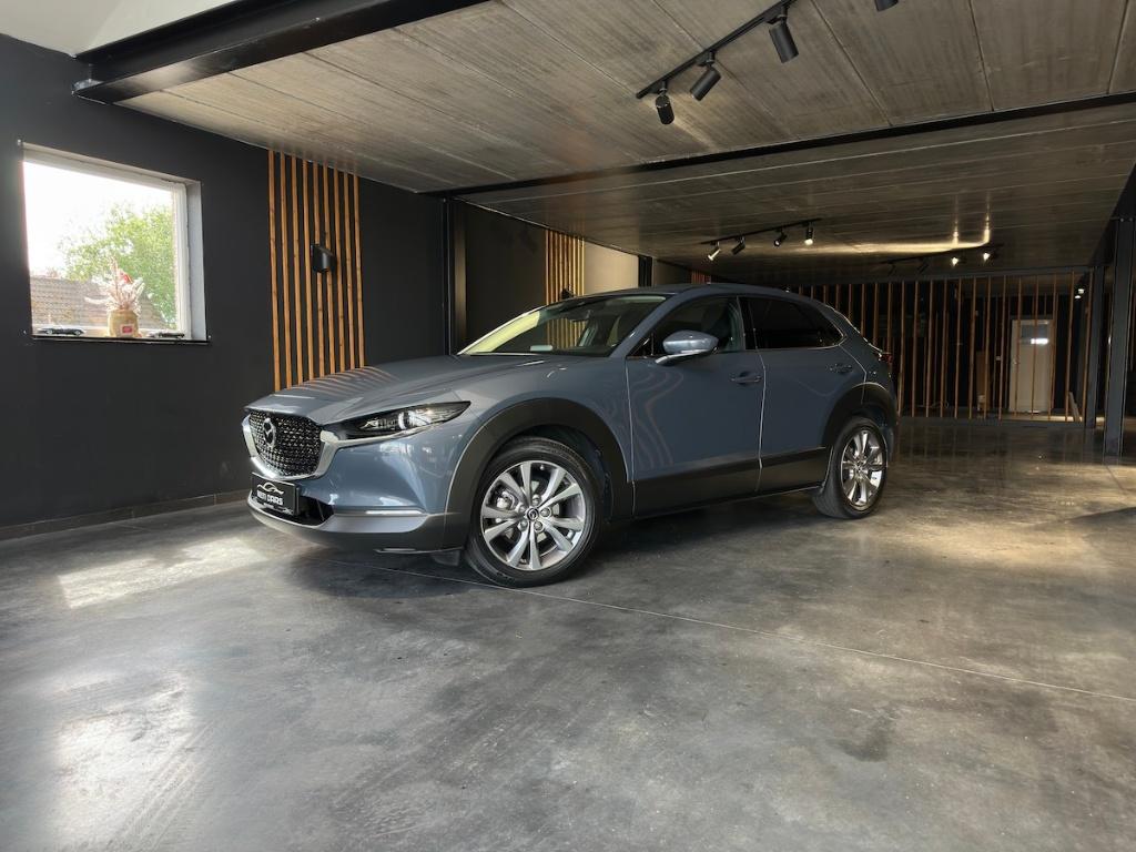 Mazda CX-30 2.0i E-SKYACTIV X | 360 | Sensor | Head-up | .., Auto's, 1998 cc, Stof, 4 cilinders, Blauw