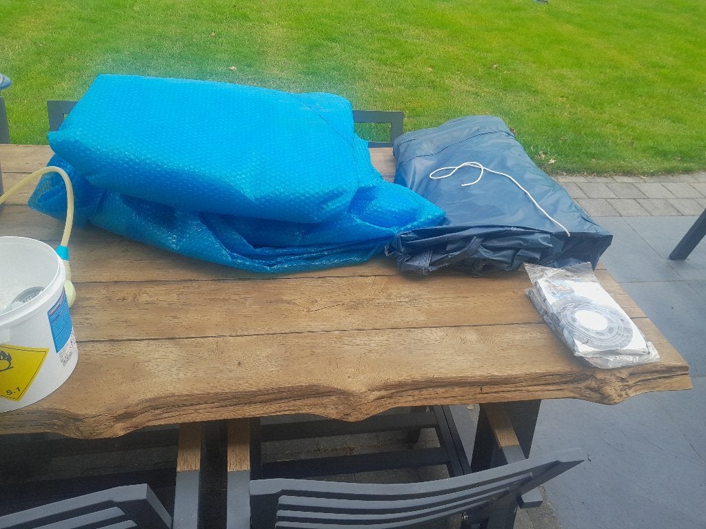 intex zwembad 4.57m ,1.22m met warmtepomp, Tuin en Terras, Zwembaden, Gebruikt, Opzetzwembad, 120 cm of meer, 400 cm of meer, 300 cm of meer