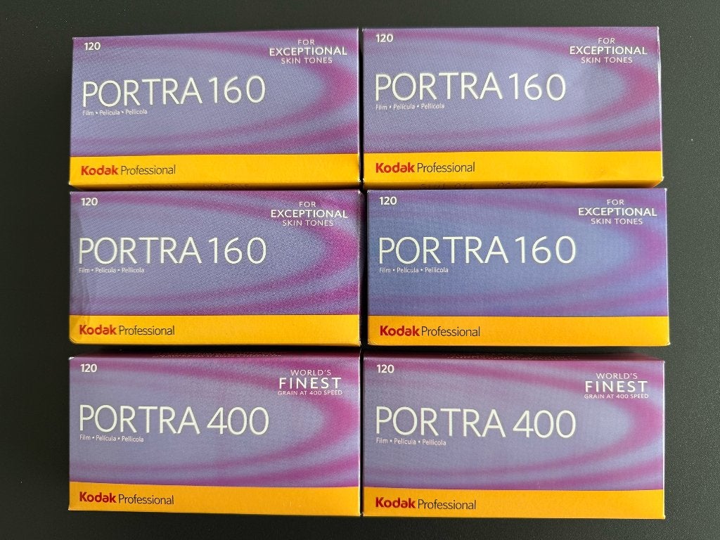 Kodak Portra 160 & 400 – 120 film – 40 rolletjes Expired, Ophalen of Verzenden, Nieuw, Spiegelreflex, Kodak