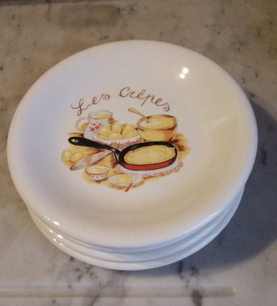 Pannenkoekservice, Ophalen of Verzenden, Zo goed als nieuw, Overige stijlen, Bord(en)